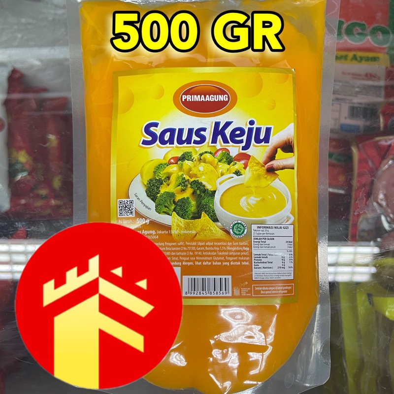 

PRIMA AGUNG CHEESE SAUCE 500 GR SAUS KEJU PRIMA AGUNG