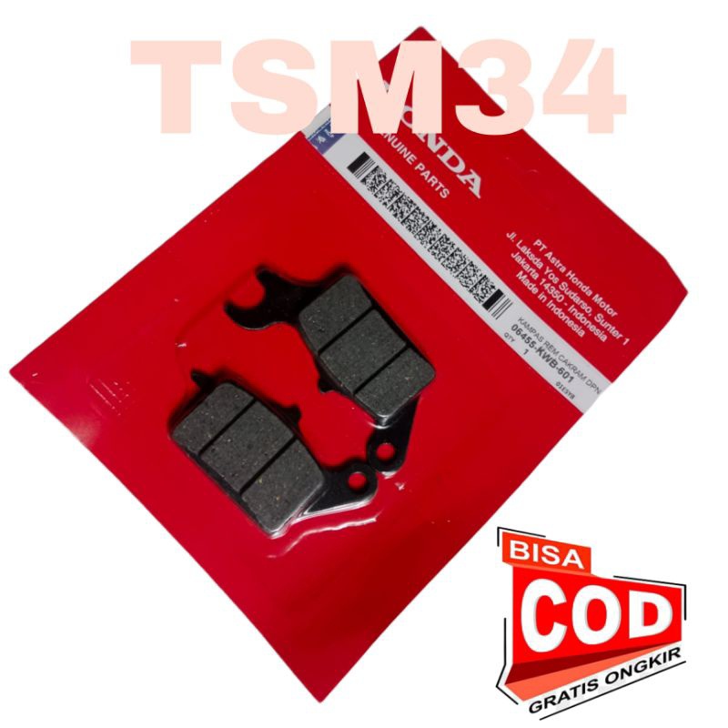 Dispad  depan Revo absolut / absolut Revo / Kampas Rem Depan Blade Supra X /Supra x 125 injeksi / Ka