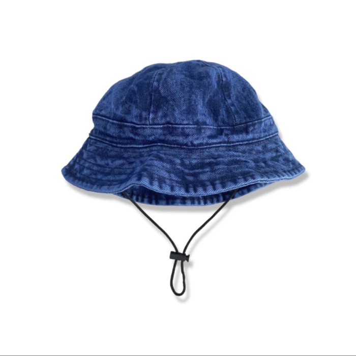 Topi Bucket Jeans Denim Anak Laki Laki Perempuan 1662 - Dark Jeans