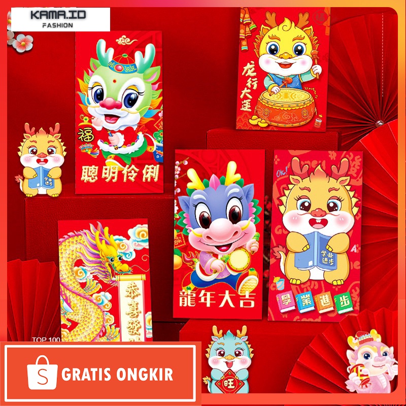 

Angpao Imlek / GROSIR Angpao 2024 Shio Tahun Naga DRAGON Imlek Sincia Cina