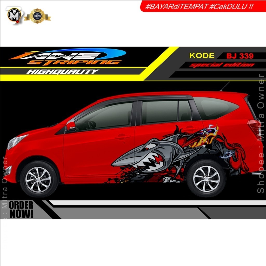 DECAL STICKER MOBIL SIGRA, CALYA / STICKER MOBIL / VARIASI STICKER MOBIL