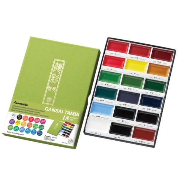 

Kuretake Gansai Tambi 18 Warna Set Watercolor Cat Air Watercolours Myarts