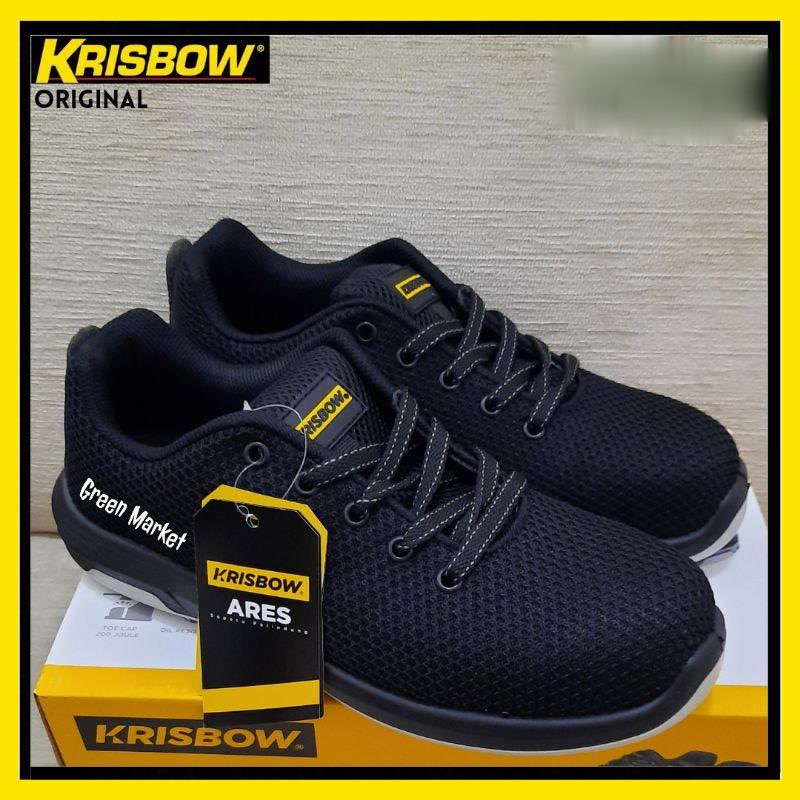 Sepatu Safety Krisbow ARES Ringan Terpopuler  ||Safety Shoes Krisbow ARES || Sepatu Safety Krisbow ARES sporty