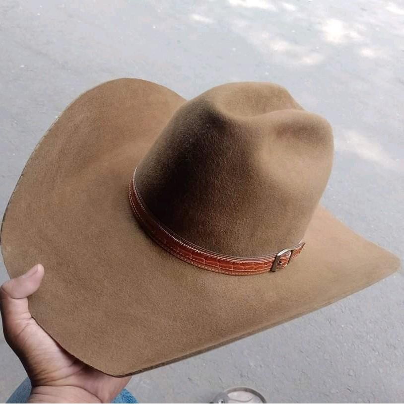 Topi Cowboy Laken Bahan Original Import