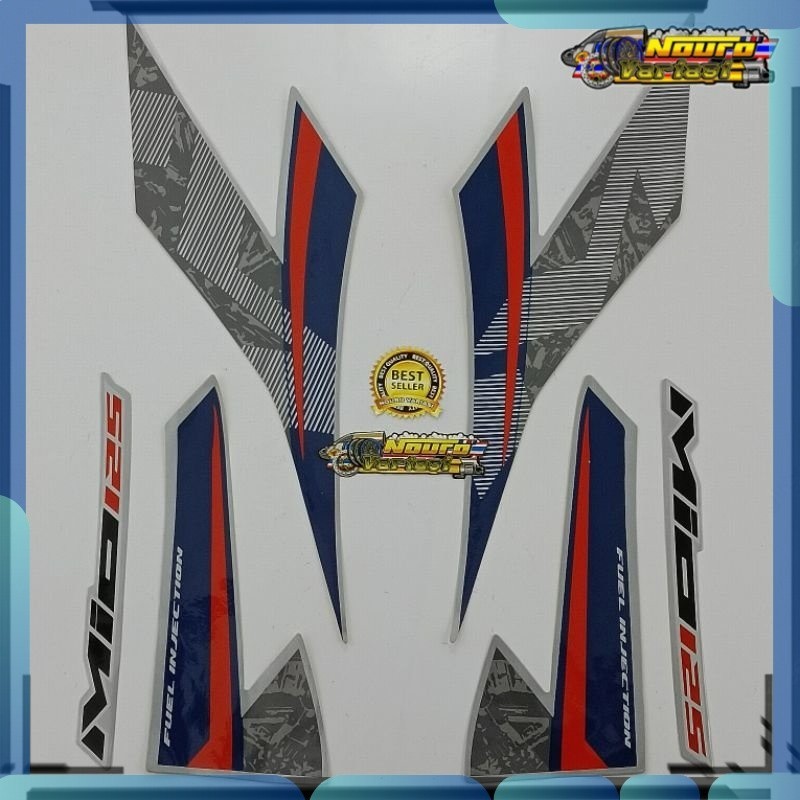 Stiker Striping Yamaha Mio 125 mio125 2018 silver  standar bagus