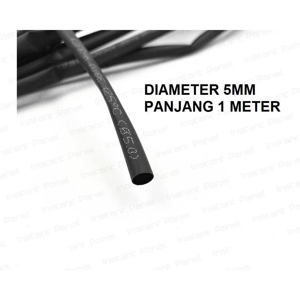 

Selang Bakar Selang Ciut Bakar Heatshrink Cable Kabel 5mm 1meter
