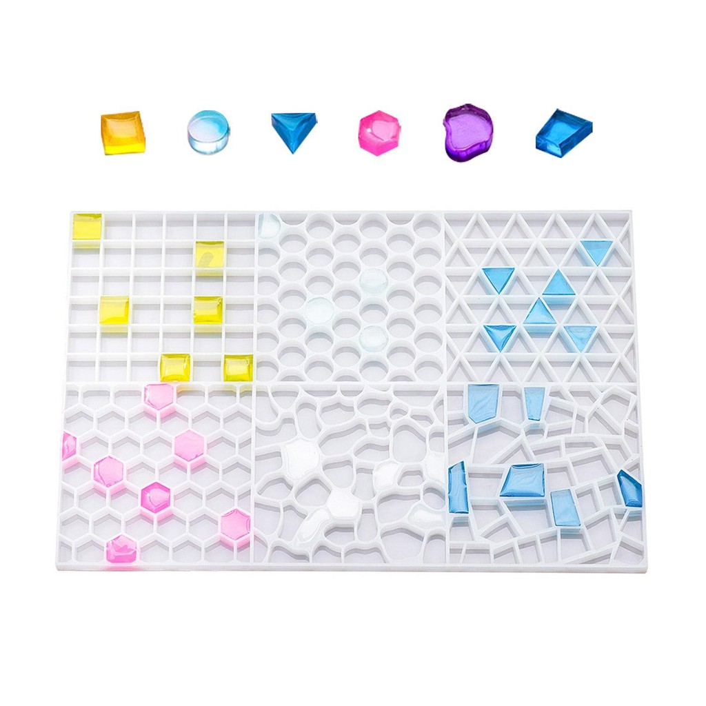 

Mosaic Particle Pattern Silicone Molds for Epoxy Resin Casting Coasters Home Decoration Sub-masaike Particles Crafts