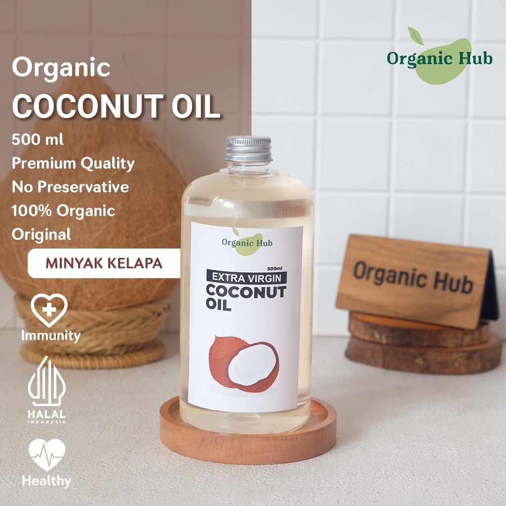 

Organic Hub Minyak Kelapa Murni Extra VCO Virgin Coconut Oil Premium Quality 500 ml