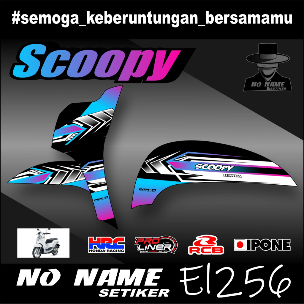 Striping Scoopy (EL256) Injeksi 2017 2018 2019 2020