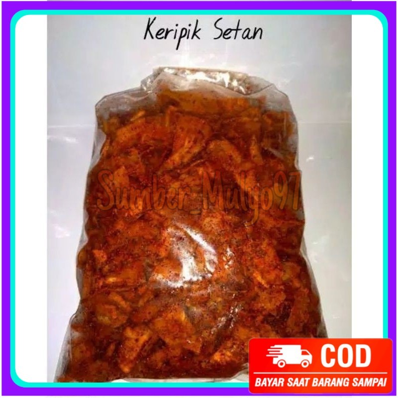 

1kg singkong kriwil pedas daun jeruk