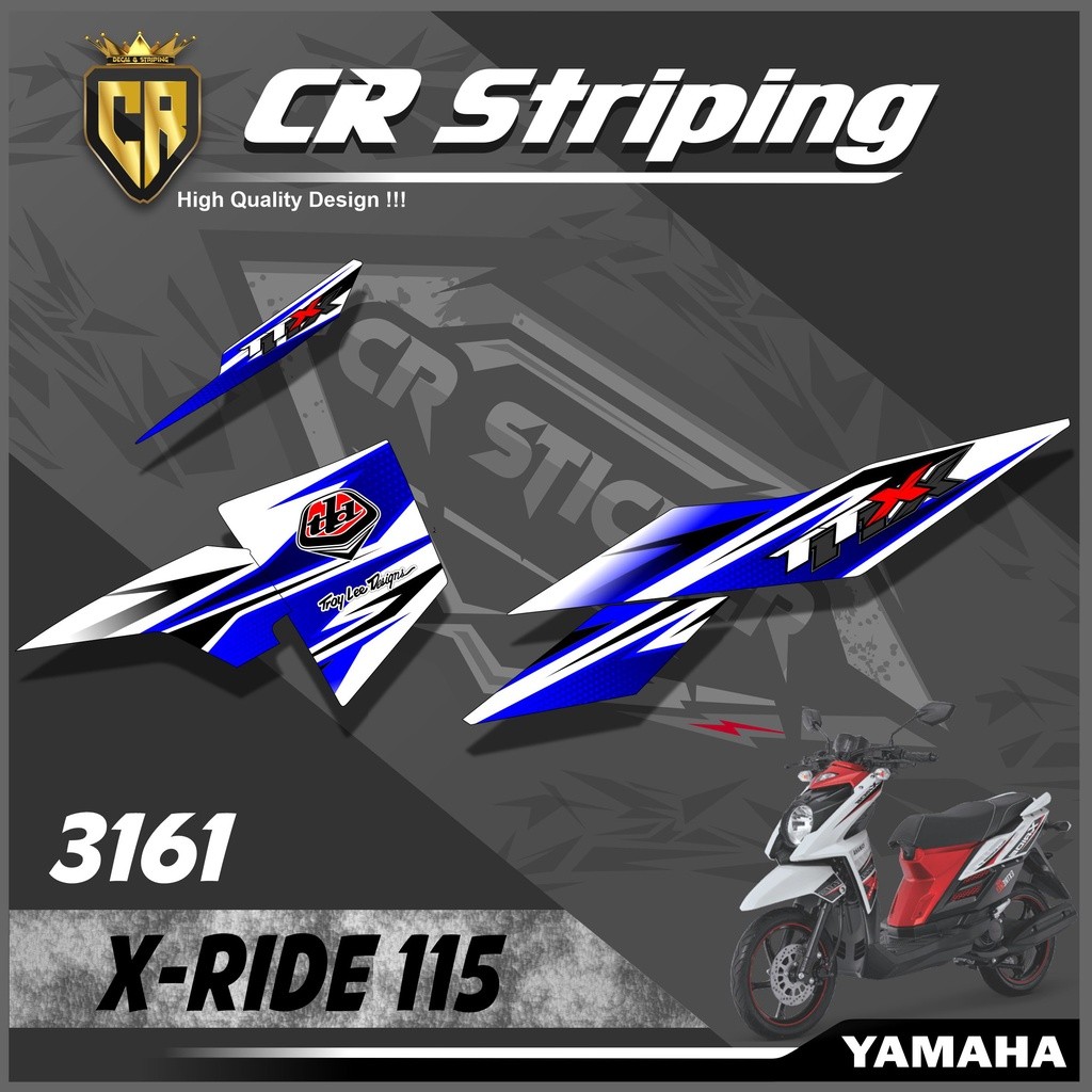 Sticker Striping Lis X-Ride 115 Variasi Semi Full - Sticker Striping X Ride |CODE A3161