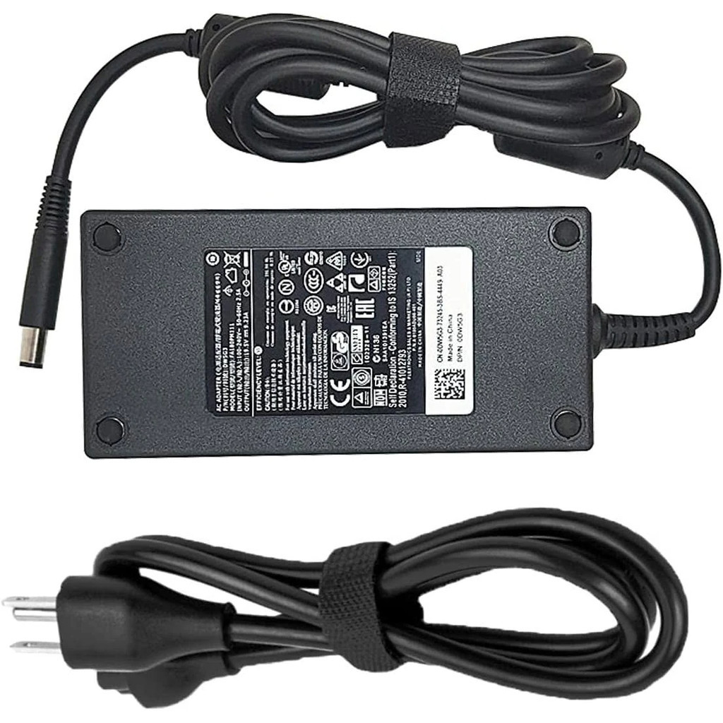 Charger Laptop (19,5V 12,3A) Original - Kompatibel dengan Dell Precision (7670, 7680, 7710, 7720, 77