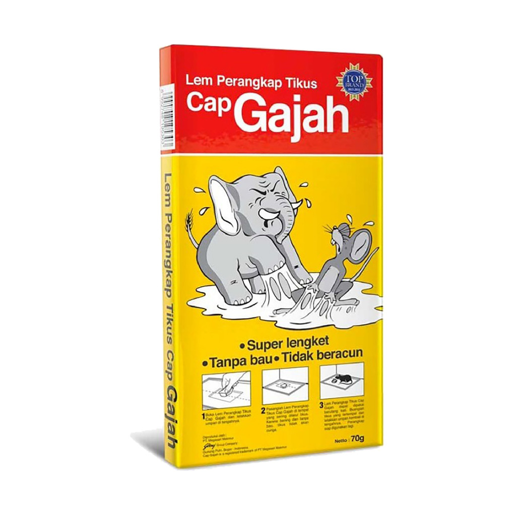 Lem Perangkap Tikus Cap Gajah - Lem Tikus Ampuh Menjerat Tikus - Perangkap Tikus Cap Gajah
