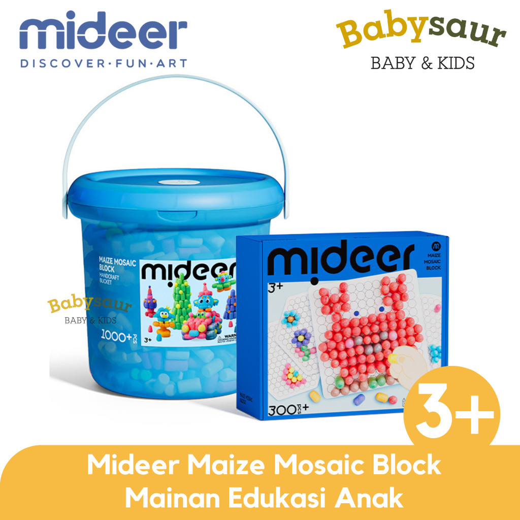 Mideer Maize Mosaic Block Mainan Edukasi Seni Kreasi Kreatifitas Anak Perempuan Laki Laki 3 Tahun +