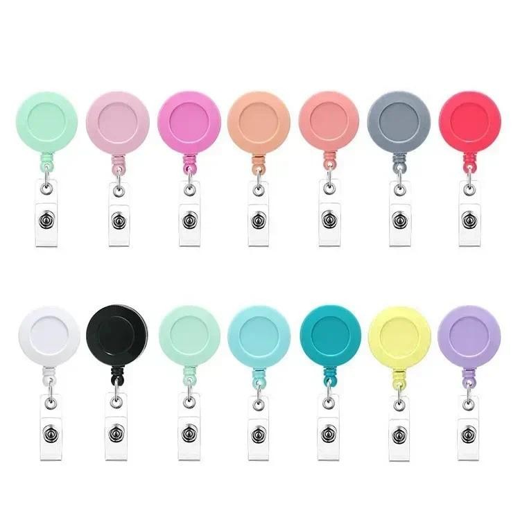 

2pcs Retractable Badge Holder Clips for Nurse ID Badge Reel with Belt Clip Doctor ID Card Chain Clips School Student Office