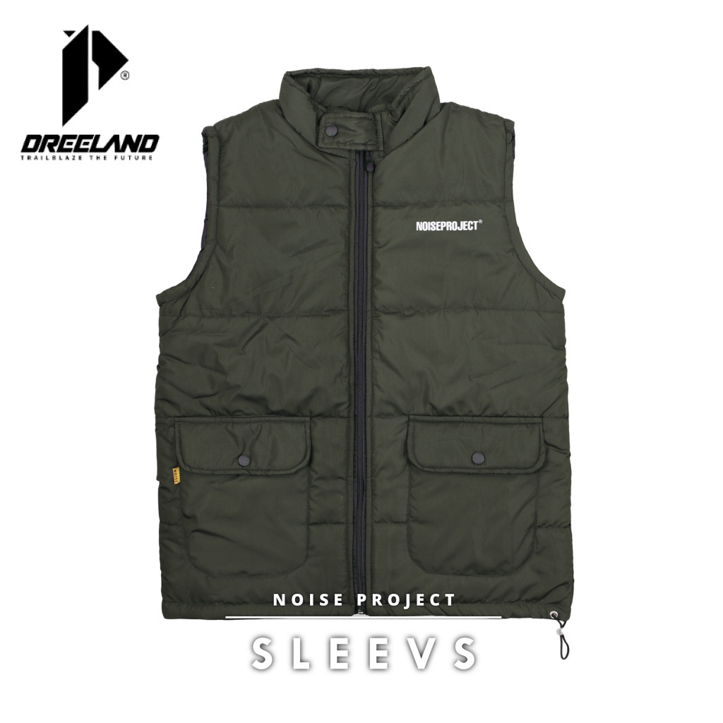 Dreeland Puffer Tactical Vest / Rompi Sleevs Emerald Green
