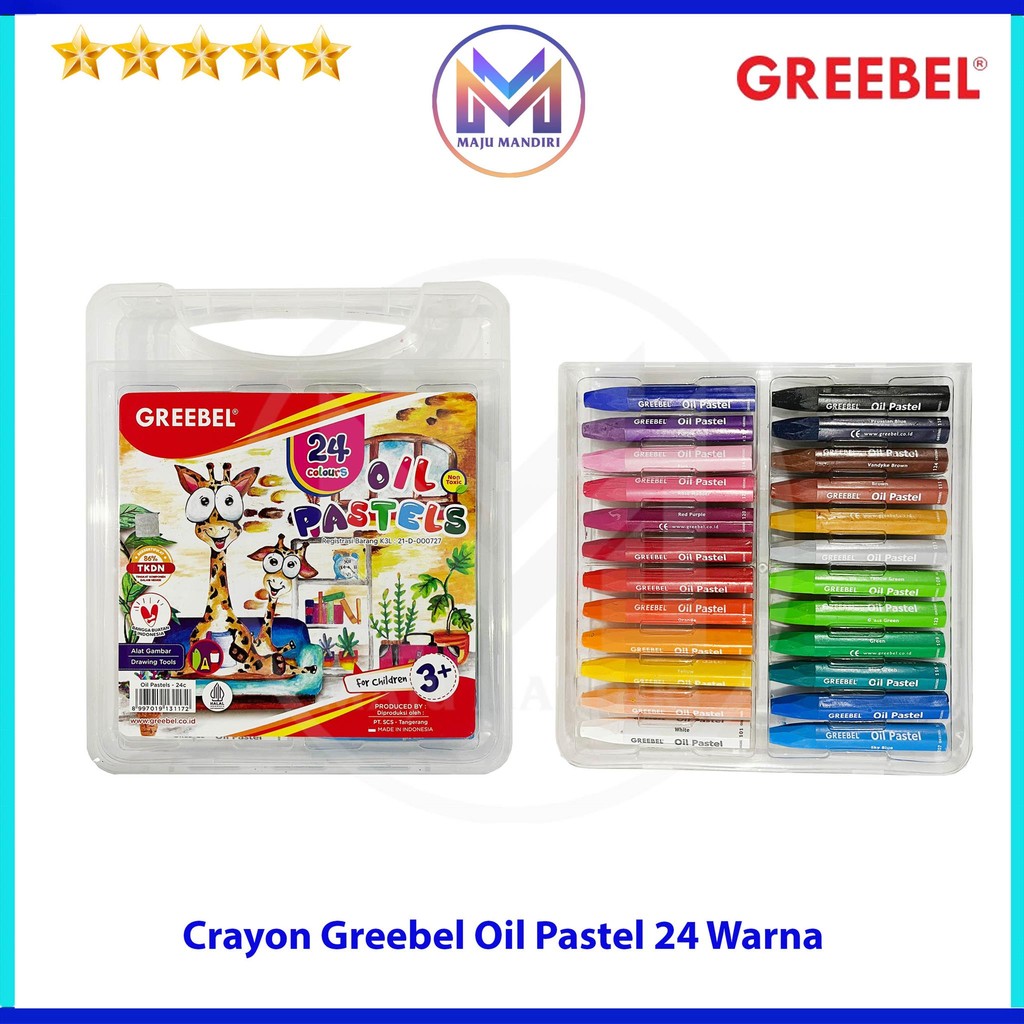 

Crayon Greebel 24 Warna / Oil Pastel Non Toxic