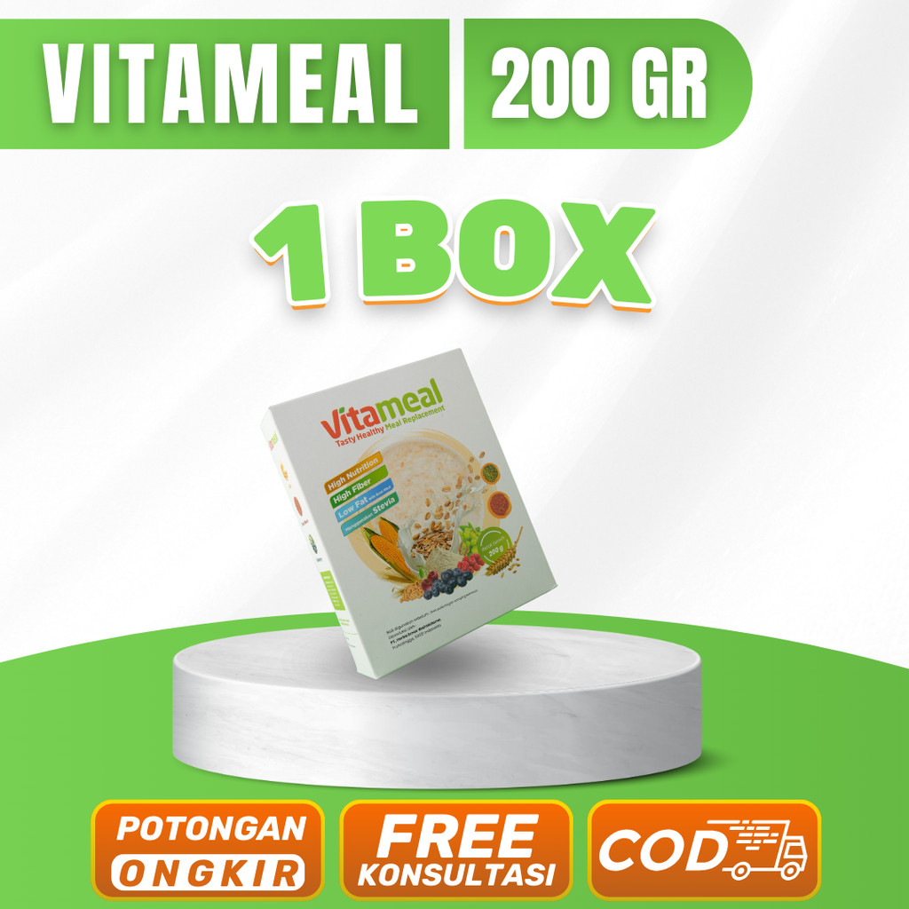 

VITAMEAL Sereal Sehat Multigrain Atasi Diabetes Menurunkan Gula Darah Mengatasi Kencing Manis Diabetes Melitus 1 box