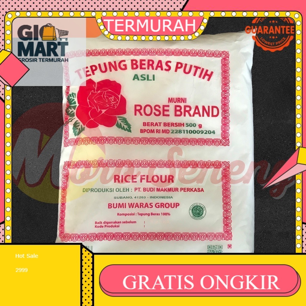 

Tepung Beras Putih Rose Brand 500 gram