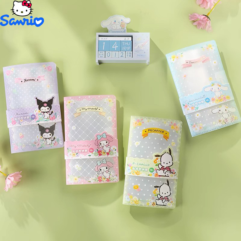 

5/10pcs Sanrio Stationary Storage Book Files Stickers Kuromi Frosted Pp Bags Large Capacity Storage Book Student Office Supplies