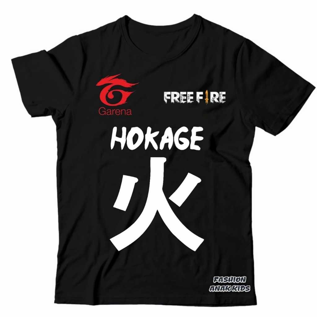 TWISSTER - (BISA COD) KAOS ANAK BAJU ANAK FF FREE FIRE SQUAD GAME HOKAGE GAME FF FREE FIRE
