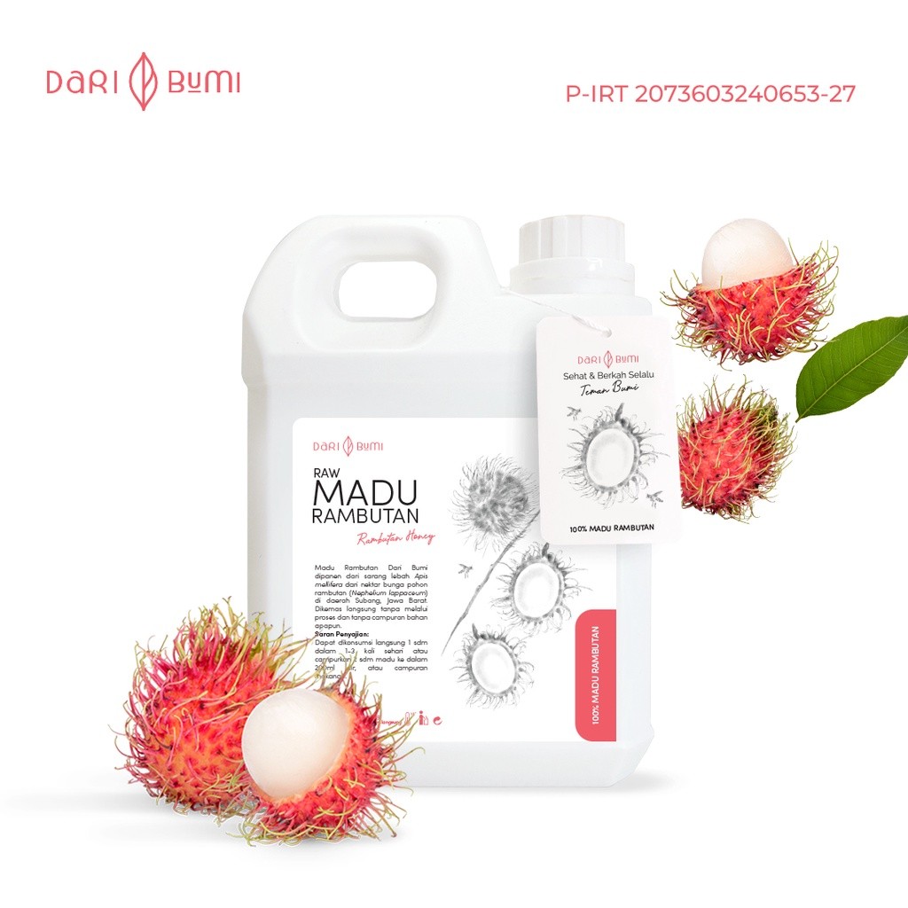 

Madu Murni Rambutan 1 Kg Dari Bumi Madu Asli Premium
