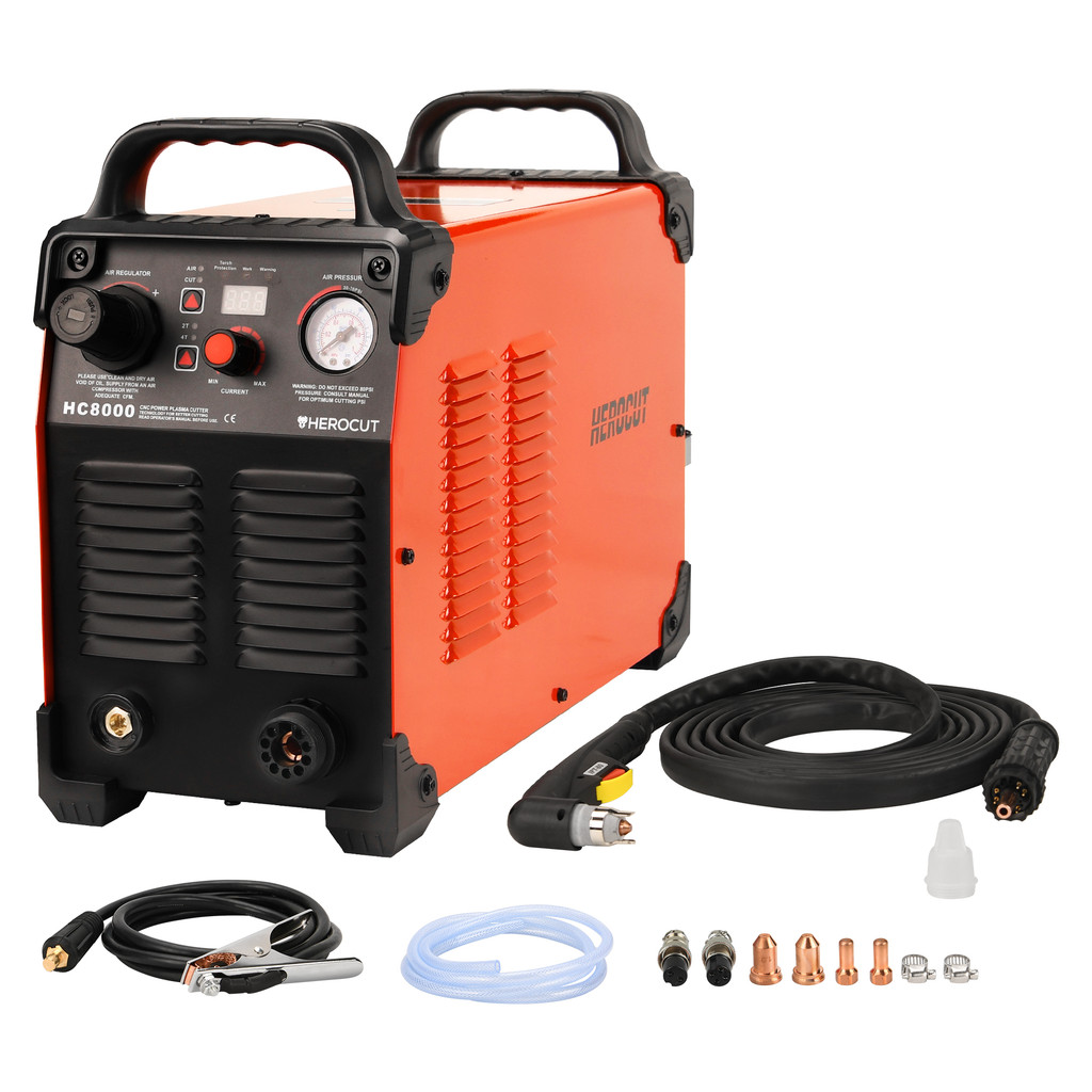 

CNC Pilot Arc Plasma Cutter HC8000 HeroCut Blow Back Non-HF Cutting Machine Work with CNC Table Max Cutting Thickness 35mm