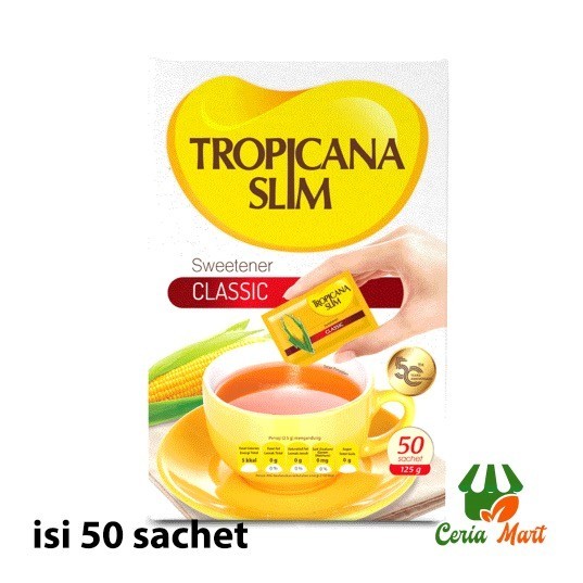 

Pemanis Tanpa Gula Diabetes Tropicana Slim CLASSIC 50 Sachet Sugar Free Sweetener