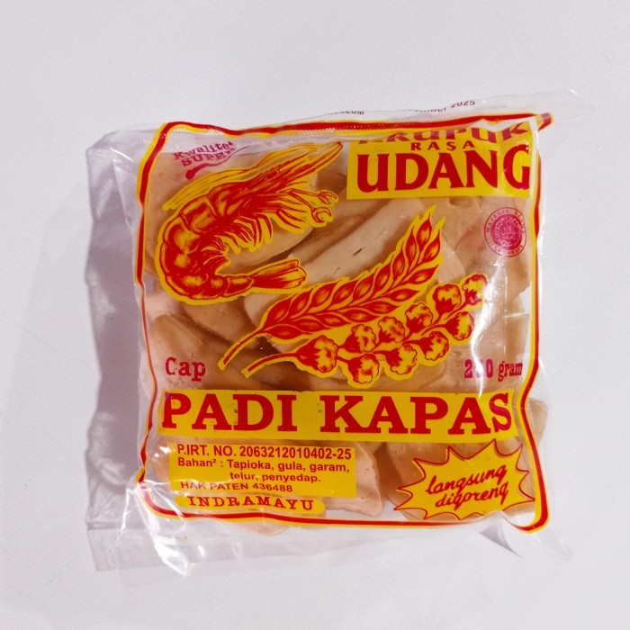 

KERUPUK UDANG / KRUPUK UDANG / KERUPUK UDANG CAP PADI KAPAS - 250 gr - sedang