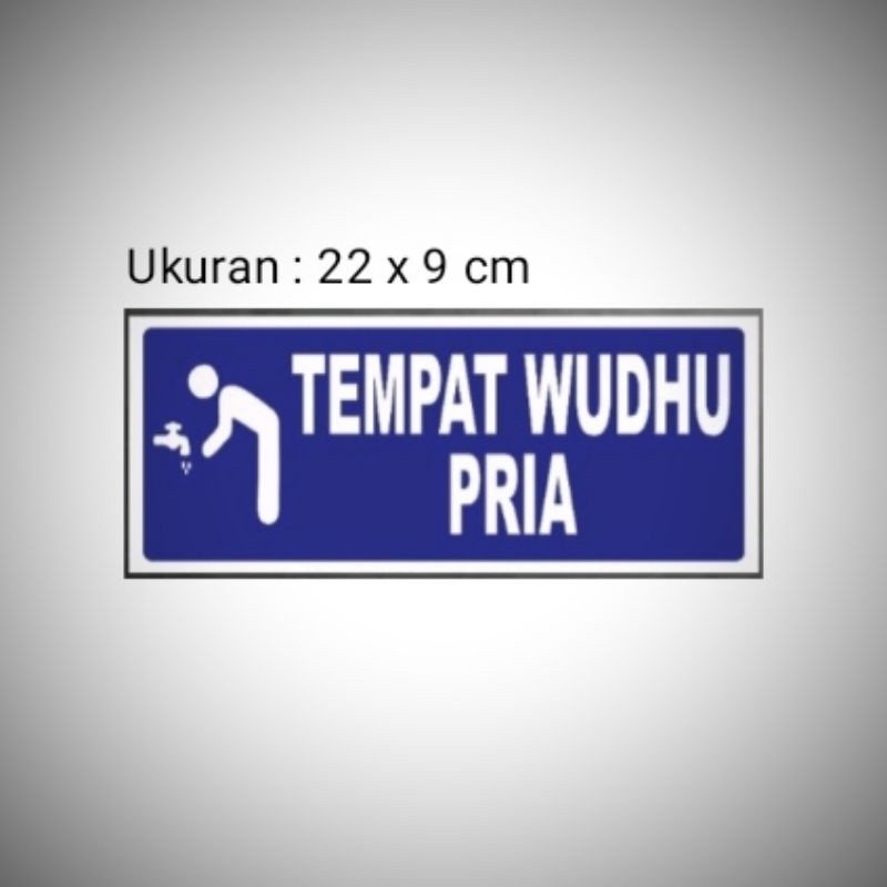

Tempat Wudhu PRIA, Sign label Acrylic, Sign Board Akrilik Tempat Wudhu PRIA