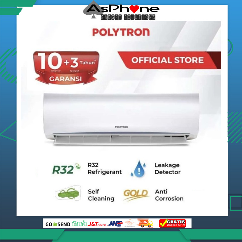 AC Polytron 1 PK 09VH freon R32 GARANSI RESMI LAMPUNG