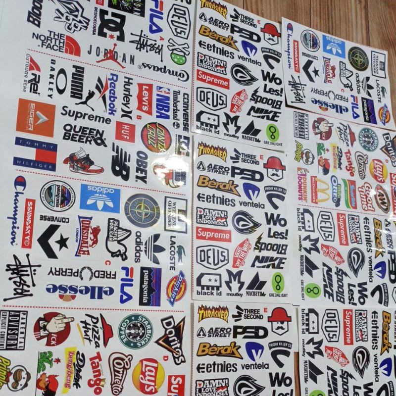 

STIKER NAMA BRAND PACK ISI BANYAK