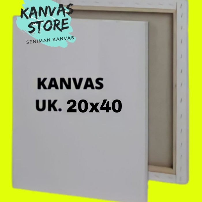 

grosir Kanvas lukis+spanram ukuran bebas / Canvas lukis frame - 20x50