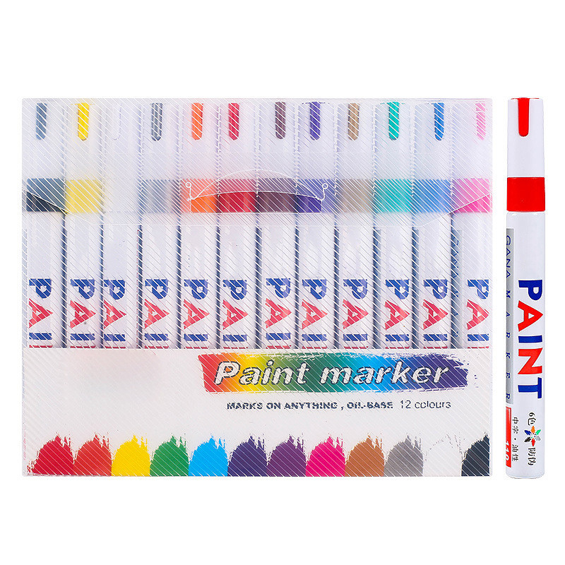 

Color Marker Repair Wall Pen White Grout Marker Odorless Non Toxic for Tiles Floor and Tyre Suitable Car Painting Mark Pen