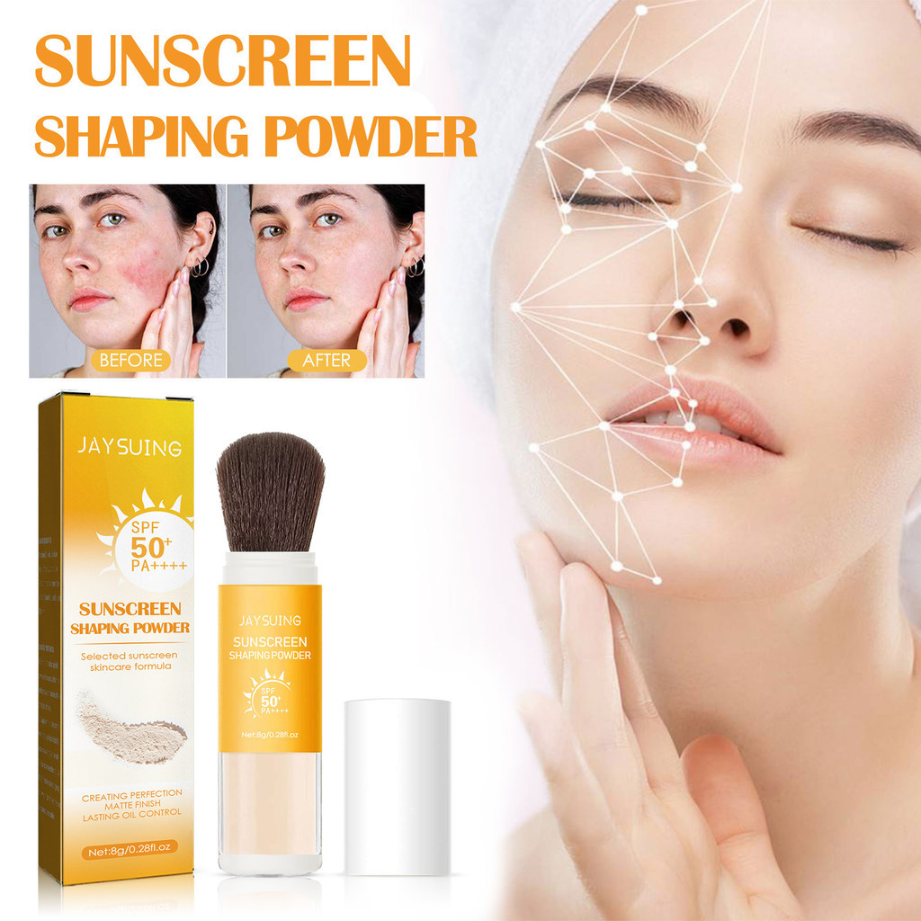 Jaysuing Sunscreen Powder Bedak SPF50 SunScreen Setting Powder Beat the Sun Powder Sunscreen Bedak B