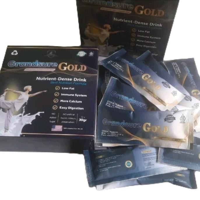 

Grandsure Gold Susu Untuk Nyeri Tulang Sendi Persendian Syaraf Kejepit Kebas Kesemutan Upright Kesehatan Tulang vitamin obat