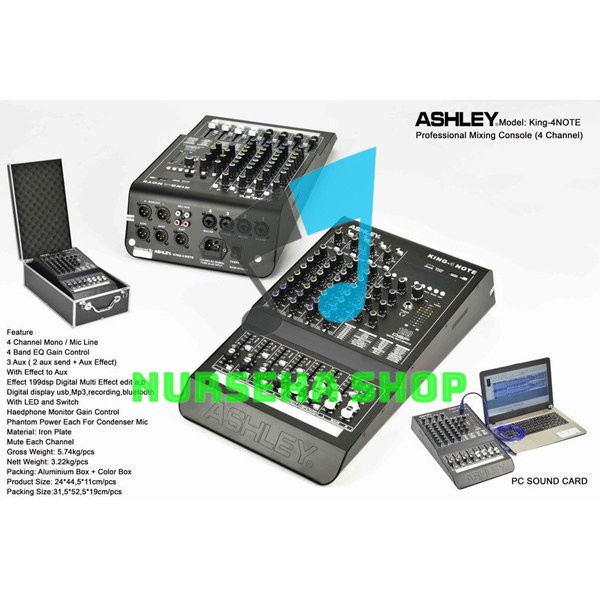 Mixer ASHLEY KING4NOTE / KING 4 NOTE / KING4 NOTE / KING