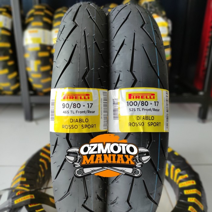 TERBARU Paket Ban Pirelli Diablo Rosso Sport 90/80-17 & 100/80-17
