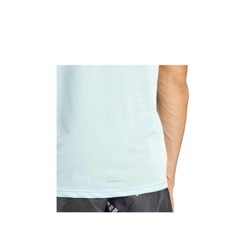 Adidas Brand Love Men's T-Shirt - Semi Flash Aqua