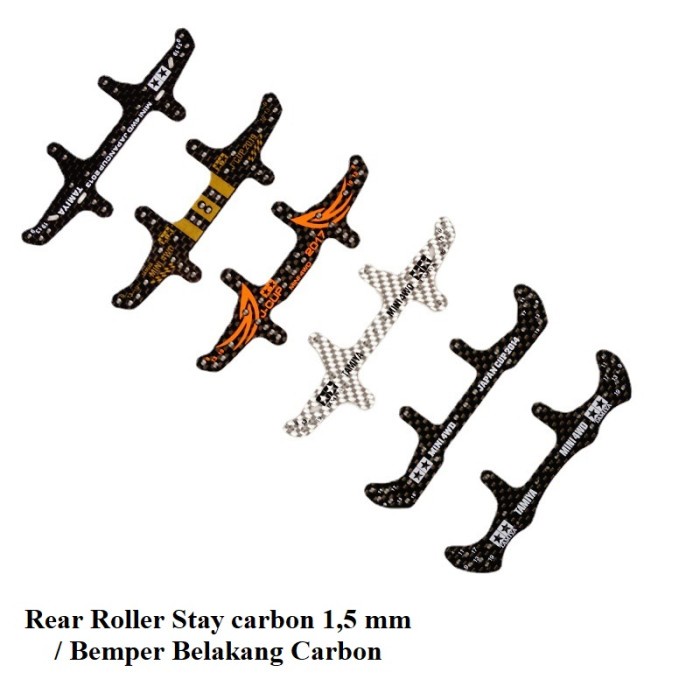 Rep. Tamiya Bemper Akar Belakang FRP HG Carbon 1.5mm