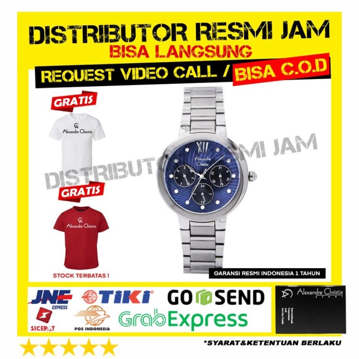 JAM ALEXANDRE CHRISTIE AC2766BF AC2766 AC 2766 GARANSI RESMI 12 BULAN