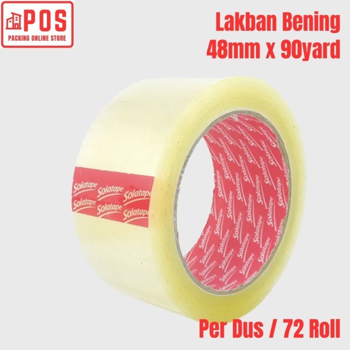 

1 Dus Lakban | Lakban Bening 2inch 48mmx100yard | Solatape