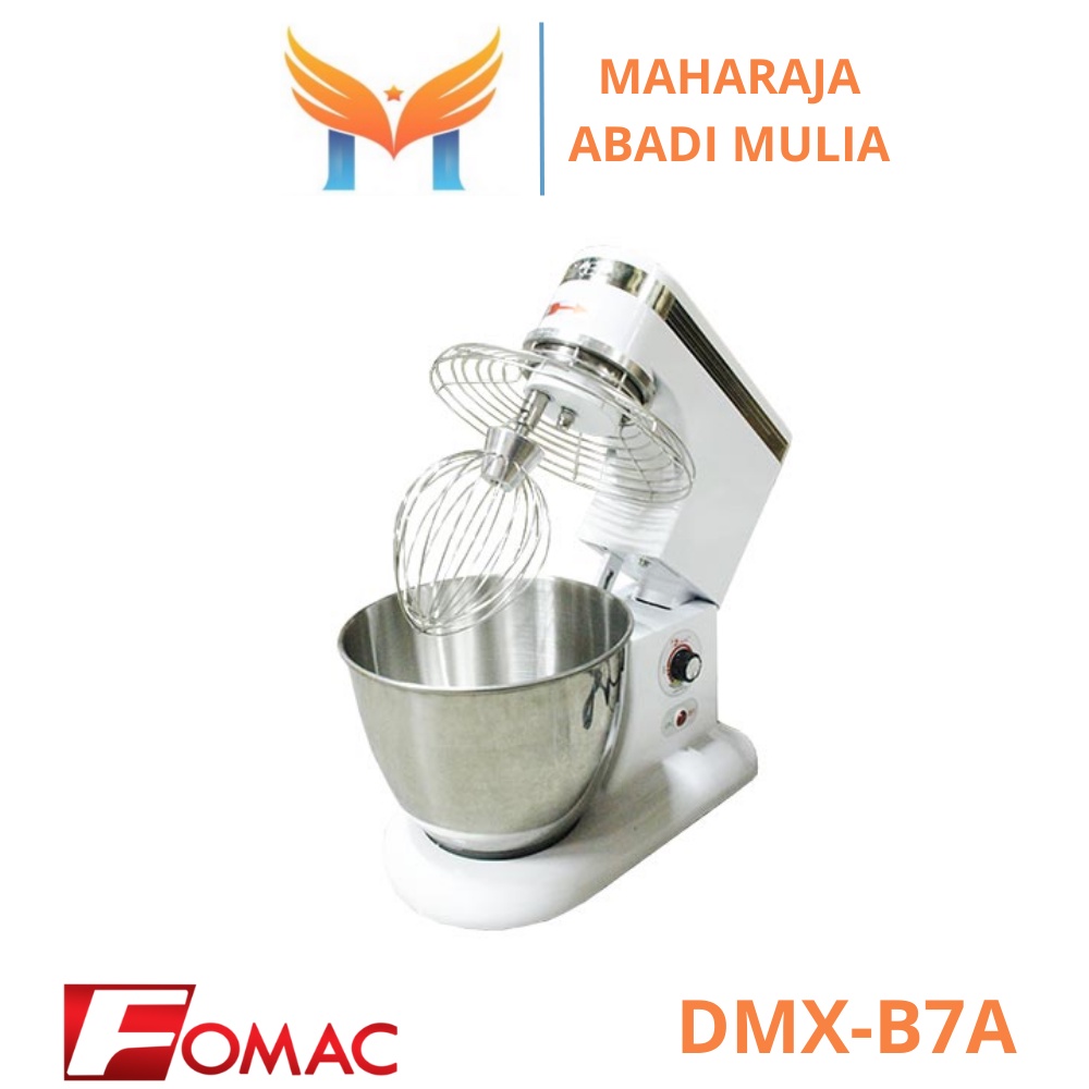 Dough Planetary Mixer With Cover Fomac Dmx-B7 Mixer Roti 7 Liter Garansi Resmi