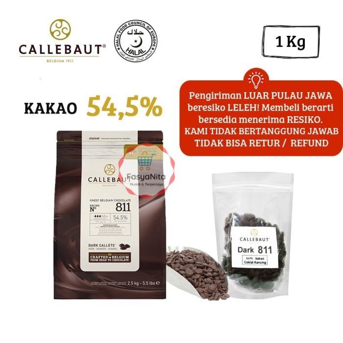 

Callebaut 811 + Ice Gel [1 Kg] KHUSUS JNT, GOSEND & JNE YES - FasyAnita Mart Denpasar