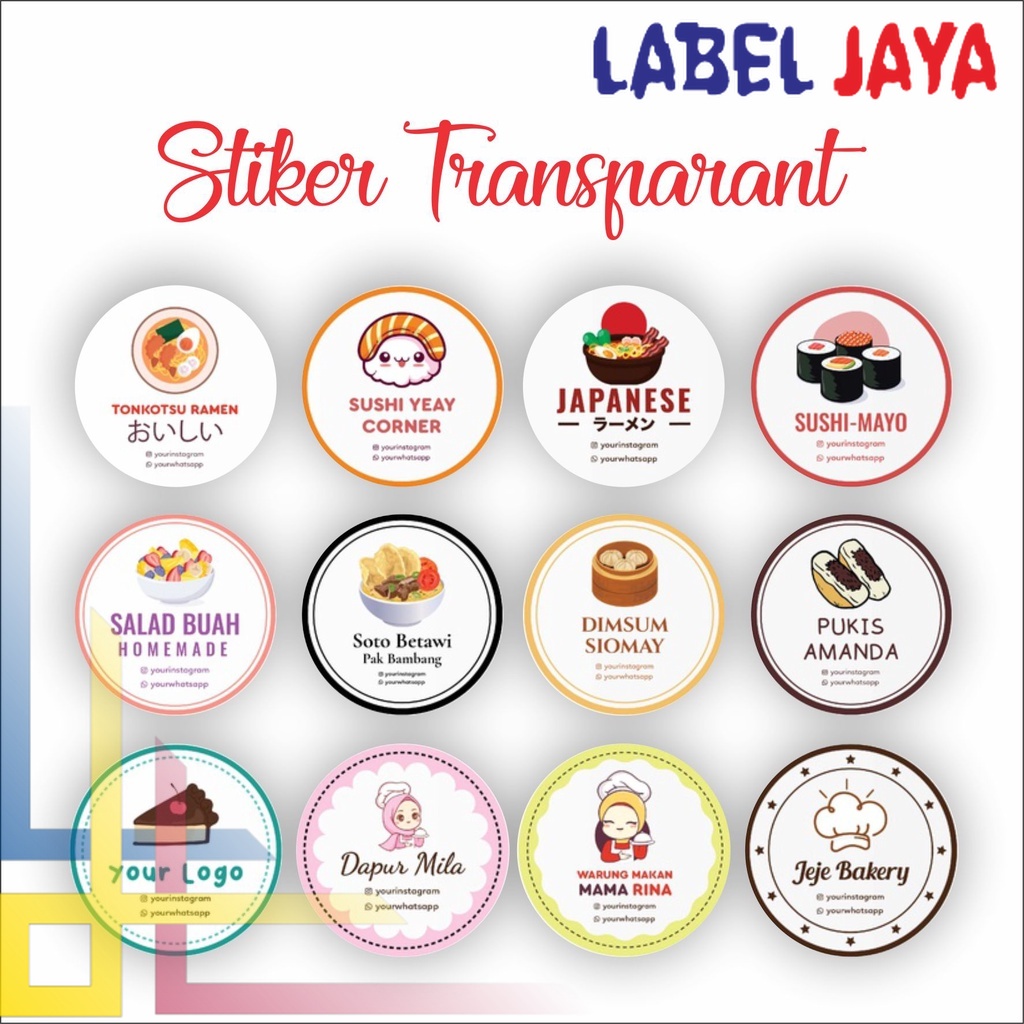 

Cetak LABEL STIKER STICKER NAMA TRANSPARAN SOUVENIR Free Desain