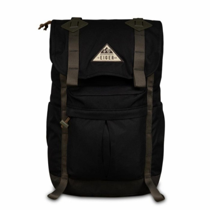 Tas Ransel Eiger Mileage Backpack Daypac Tas Punggung eiger Original - Hitam