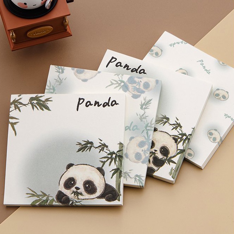 

COD❤️Panda Memo Book Tearable Sticky Note Creative Memo Cartoon Cute Booklet-cl