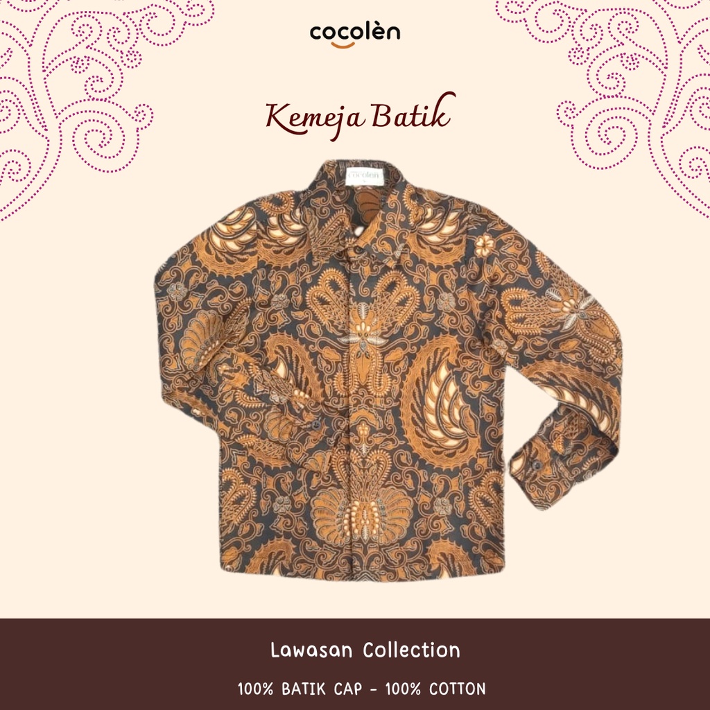 

Kemeja Batik Lawasan Anak Laki Cowo Lengan Panjang 2-14 Tahun KB0003