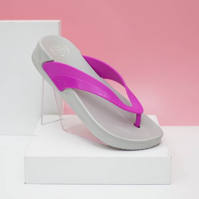 DRB Porto - Sandal Wanita Sandal Jepit Casual Sandal Rumah Karet 3029L - LIGHT GREY, 37