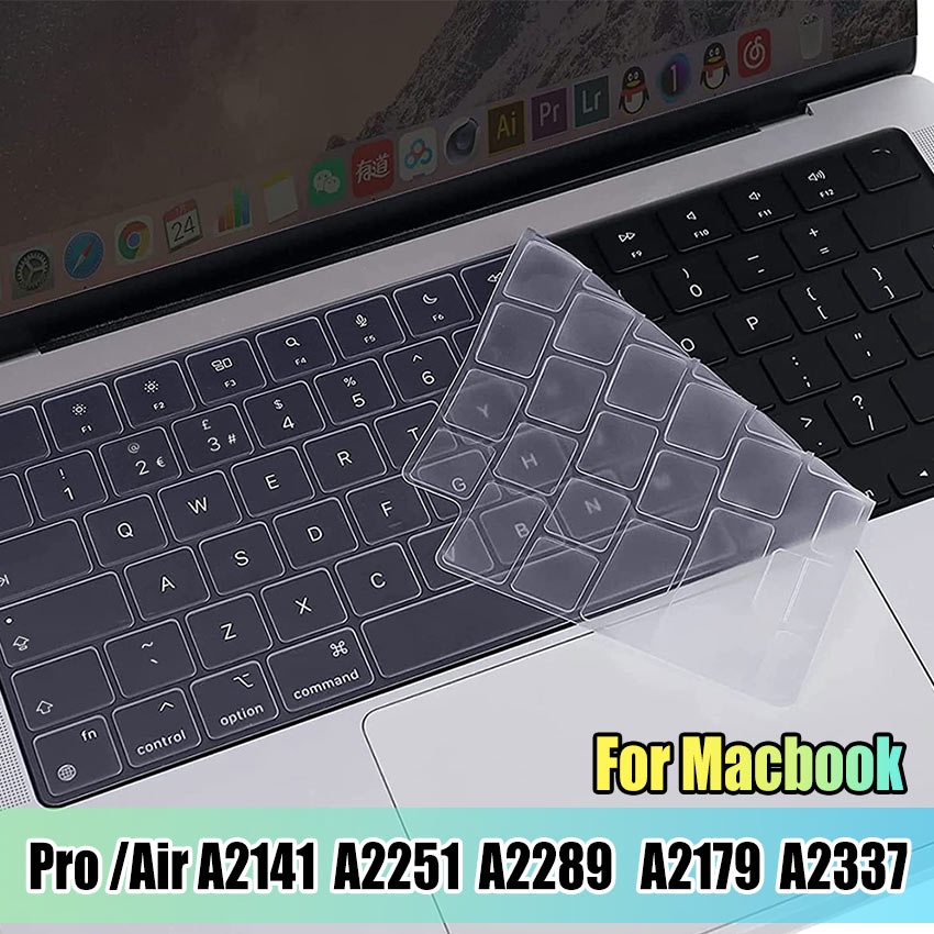 Macbook Skin Keyboard Protector Transparant Bening / Cover Keyboard Macbook Air Pro 13 14 -
